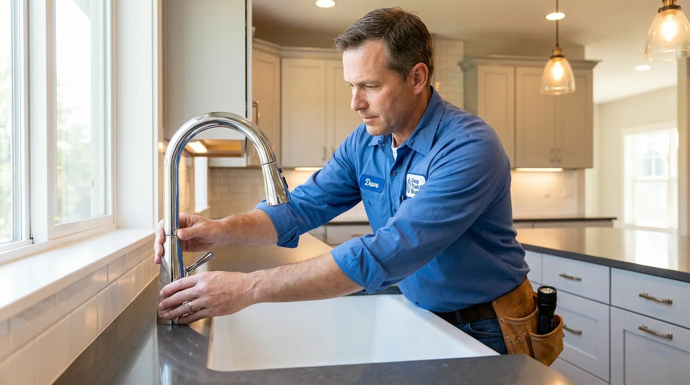 Kitchen faucet installation by Johns Plumbing LLC in Ucon