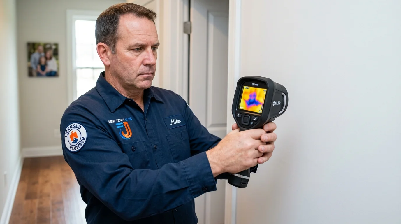 Thermal imaging leak detection by Johns Plumbing LLC in Ucon